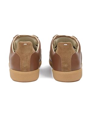 Replica Sneakers in nappa e suède marrone MAISON MARGIELA | S57WS0236P1895T2370